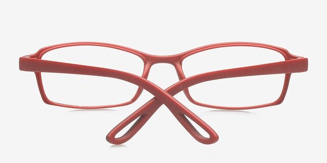 Prineville Black & Red PlasticEyeglass Frames from EyeBuyDirect, Closed View