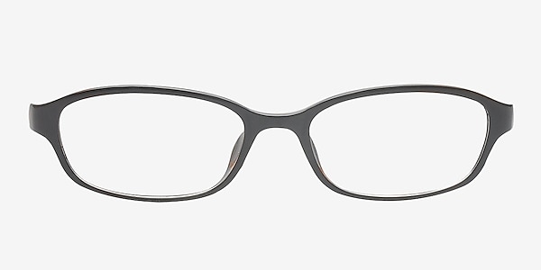 Coquille Black/Yellow Plastic Eyeglass Frames