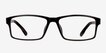Bandon Black PlasticEyeglass Frames from EyeBuyDirect, Front View