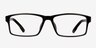 Bandon Black PlasticEyeglass Frames from EyeBuyDirect, Front View