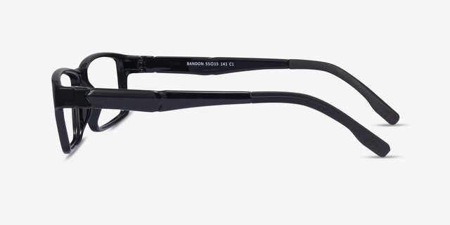 Bandon Black PlasticEyeglass Frames from EyeBuyDirect, Side View
