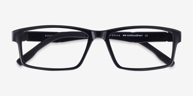 Bandon Black PlasticEyeglass Frames from EyeBuyDirect, Closed View