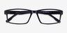 Bandon Black PlasticEyeglass Frames from EyeBuyDirect, Closed View