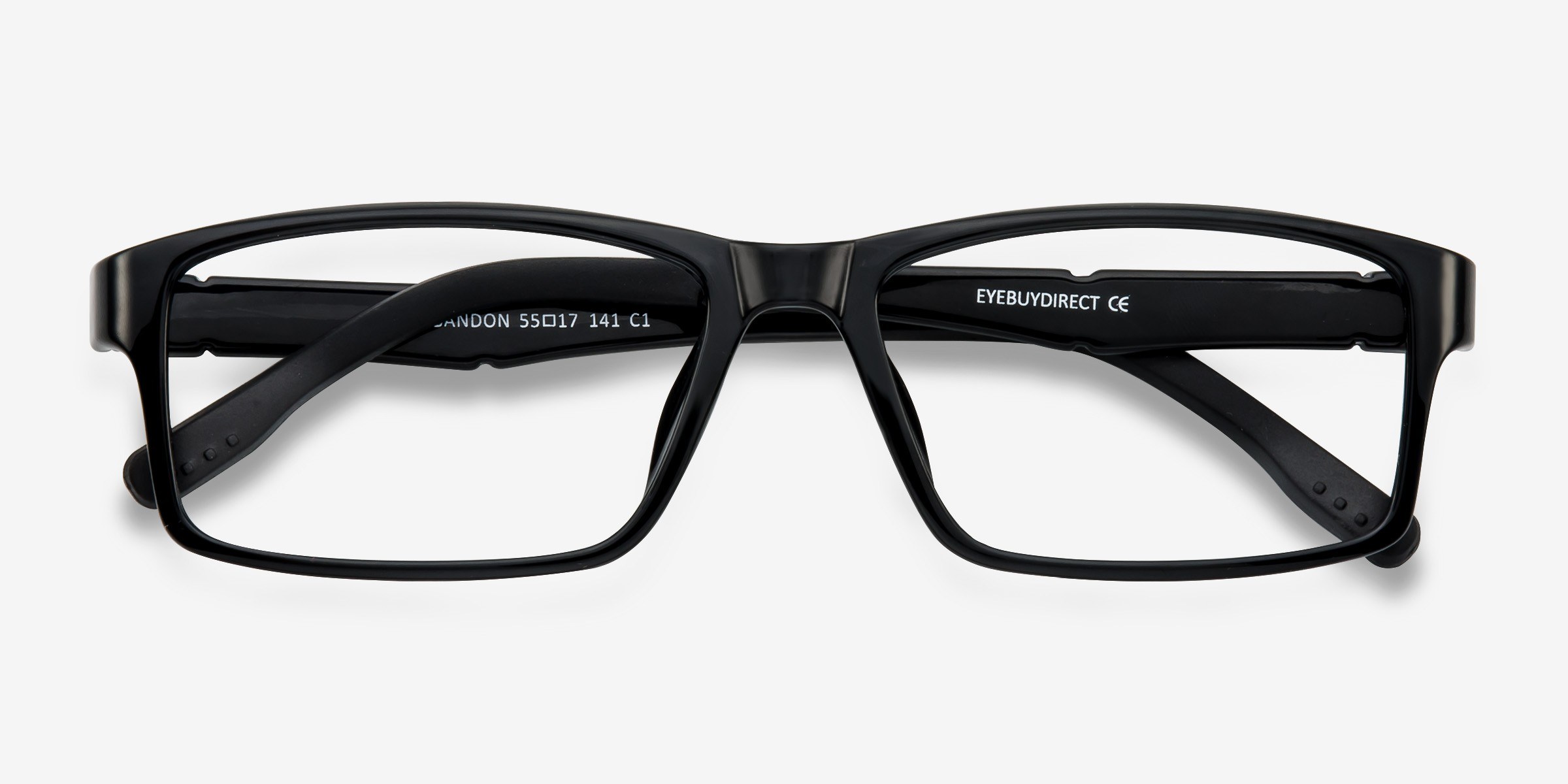 Bandon Rectangle Black Full Rim Eyeglasses Eyebuydirect