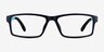 Bandon Navy PlasticEyeglass Frames from EyeBuyDirect, Front View