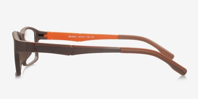 Bandon Coffee PlasticEyeglass Frames from EyeBuyDirect, Side View