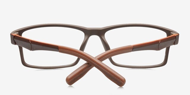 Bandon Coffee PlasticEyeglass Frames from EyeBuyDirect, Closed View