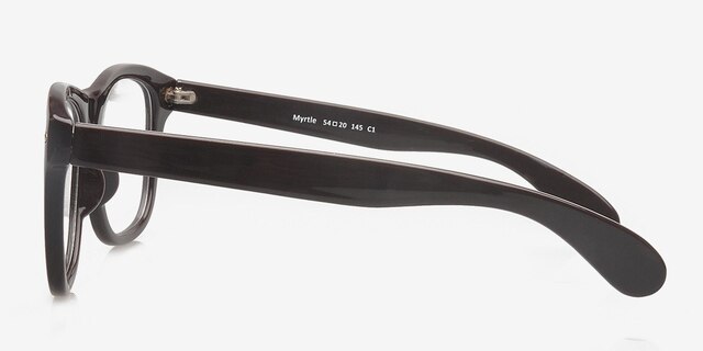 Myrtle Purple PlasticEyeglass Frames from EyeBuyDirect, Side View