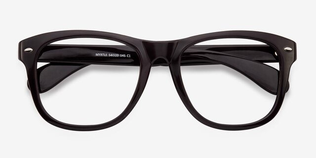 Myrtle Purple PlasticEyeglass Frames from EyeBuyDirect, Closed View