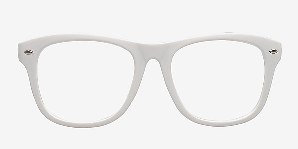 Myrtle White Plastic Eyeglass Frames