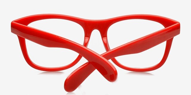 Myrtle Red PlasticEyeglass Frames from EyeBuyDirect, Closed View