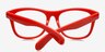 Myrtle Red PlasticEyeglass Frames from EyeBuyDirect, Closed View