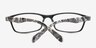 Klamath Black & White PlasticEyeglass Frames from EyeBuyDirect, Closed View