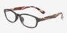 Medford Black & Brown PlasticEyeglass Frames from EyeBuyDirect, Angle View