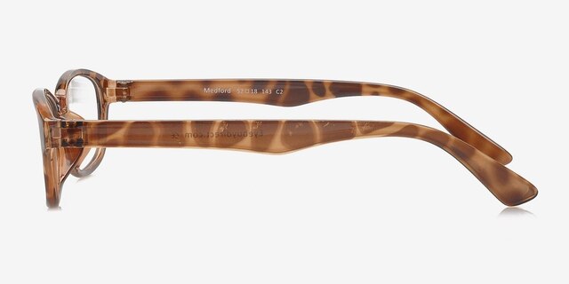 Medford Tortoise PlasticEyeglass Frames from EyeBuyDirect, Side View