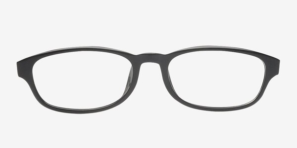 Medford Black Plastic Eyeglass Frames