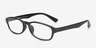 Medford Black PlasticEyeglass Frames from EyeBuyDirect, Angle View