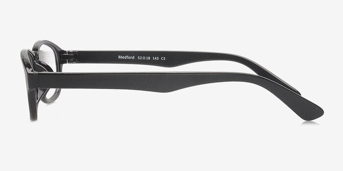 Medford Black Plastic Eyeglass Frames from EyeBuyDirect