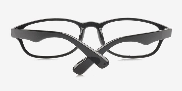Medford Black PlasticEyeglass Frames from EyeBuyDirect, Closed View