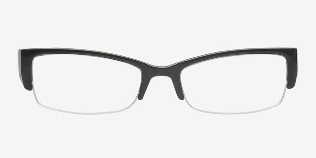 Mcloughlin Black PlasticEyeglass Frames from EyeBuyDirect, Front View