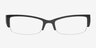 Mcloughlin Black PlasticEyeglass Frames from EyeBuyDirect, Front View