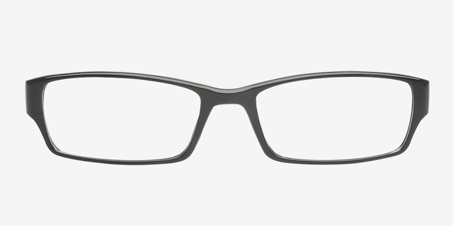 Emmett Black & Blue PlasticEyeglass Frames from EyeBuyDirect, Front View