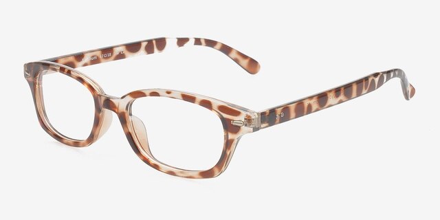 Ketchum Brown PlasticEyeglass Frames from EyeBuyDirect, Angle View