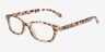 Ketchum Brown PlasticEyeglass Frames from EyeBuyDirect, Angle View