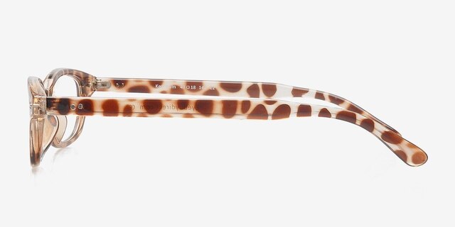 Ketchum Brown PlasticEyeglass Frames from EyeBuyDirect, Side View