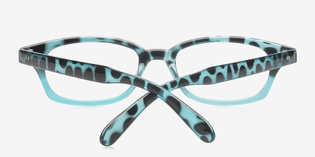 Ketchum Blue PlasticEyeglass Frames from EyeBuyDirect, Closed View