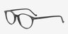 Brett Noir AcétateMontures de lunettes de vue d'EyeBuyDirect, Vue d'Angle