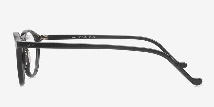 Brett Noir Acétate Montures de lunettes de vue d'EyeBuyDirect