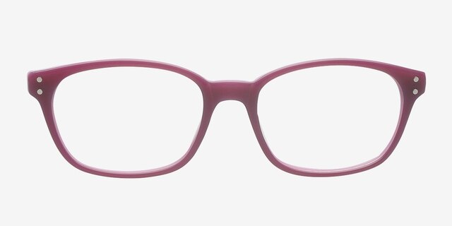 Abbigail Violet AcétateMontures de lunettes de vue d'EyeBuyDirect, Vue de Face