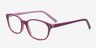 Abbigail Violet AcétateMontures de lunettes de vue d'EyeBuyDirect, Vue d'Angle