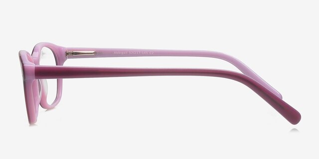 Abbigail Violet AcétateMontures de lunettes de vue d'EyeBuyDirect, Vue de Côté