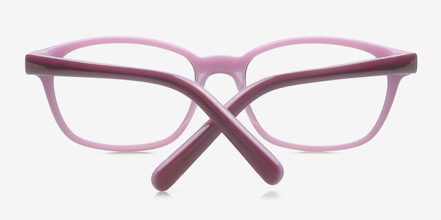 Abbigail Violet AcétateMontures de lunettes de vue d'EyeBuyDirect, Vue Rapprochée
