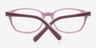 Abbigail Violet AcétateMontures de lunettes de vue d'EyeBuyDirect, Vue Rapprochée