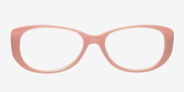 Abby Pink AcetateEyeglass Frames from EyeBuyDirect, Front View