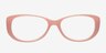 Abby Pink AcetateEyeglass Frames from EyeBuyDirect, Front View