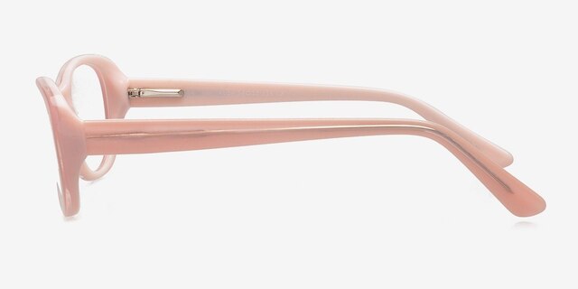 Abby Pink AcetateEyeglass Frames from EyeBuyDirect, Side View