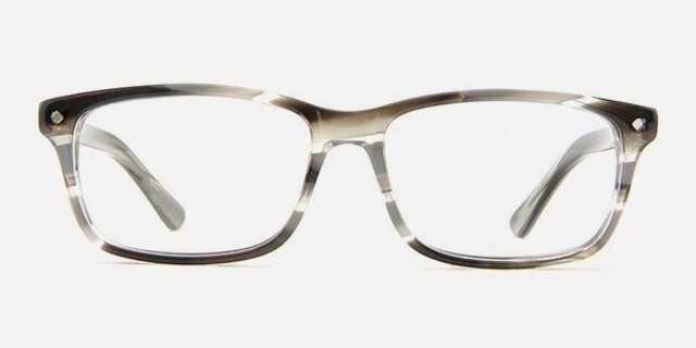 Abel Grey AcetateEyeglass Frames from EyeBuyDirect, Front View