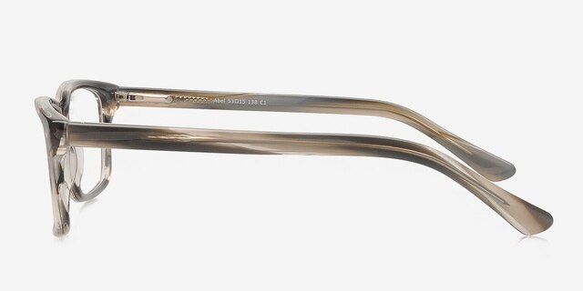 Abel Grey AcetateEyeglass Frames from EyeBuyDirect, Side View