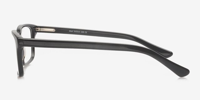 Abel Black AcetateEyeglass Frames from EyeBuyDirect, Side View