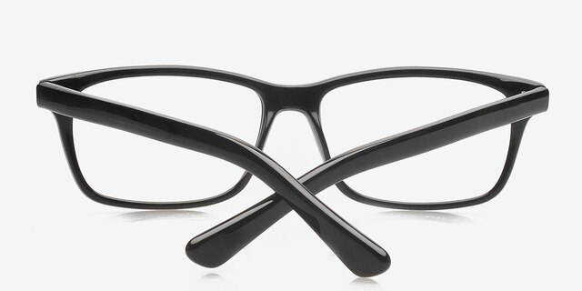 Abel Black AcetateEyeglass Frames from EyeBuyDirect, Closed View