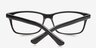 Abel Black AcetateEyeglass Frames from EyeBuyDirect, Closed View