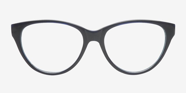 Abrielle Navy AcetateEyeglass Frames from EyeBuyDirect, Front View