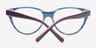 Abrielle Navy AcetateEyeglass Frames from EyeBuyDirect, Closed View