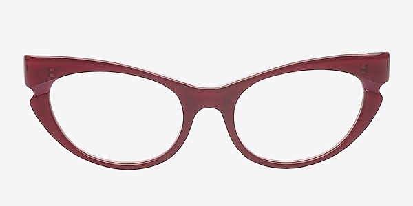Addilyn Burgundy Acetate Eyeglass Frames