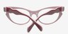 Addilyn Burgundy AcetateEyeglass Frames from EyeBuyDirect, Closed View