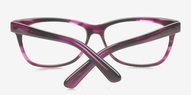 Aden Purple AcetateEyeglass Frames from EyeBuyDirect, Closed View